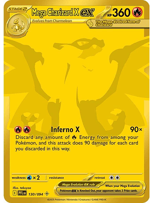 Mega Charizard X ex #130/94 Phantasmal Flames
