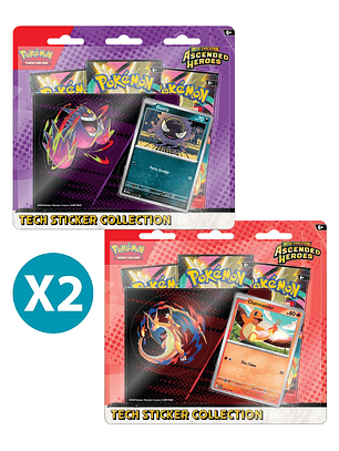 [PREVENTA 30/01/2026] POKEMON TCG MEGA EVOLUTION - ASCENDED HEROES - 2PACK- TECH STICKER COLLECTION INGLÉS