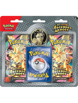 [PREVENTA 30/01/2026] POKEMON TCG MEGA EVOLUTION - ASCENDED HEROES COLLECTION - 2PACK- ERIKA/LARRY INGLÉS