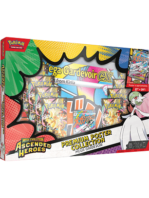 [PREVENTA 20/03/2026] MEGA EVOLUTION - ASCENDED HEROES PREMIUM POSTER COLLECTION INGLÉS - MEGA GARDEVOIR EX