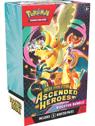 [PREVENTA 24/04/2025] POKEMON TCG MEGA EVOLUTION - ASCENDED HEROES BOOSTER BUNDLE - INGLES