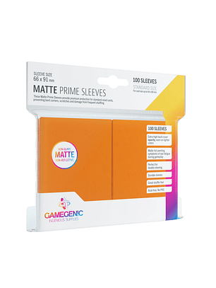 Gamegenic - Sleeves Matte Prime Sleeves - Orange(100)