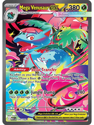 Mega Venusaur ex #177/132 Mega Evolution