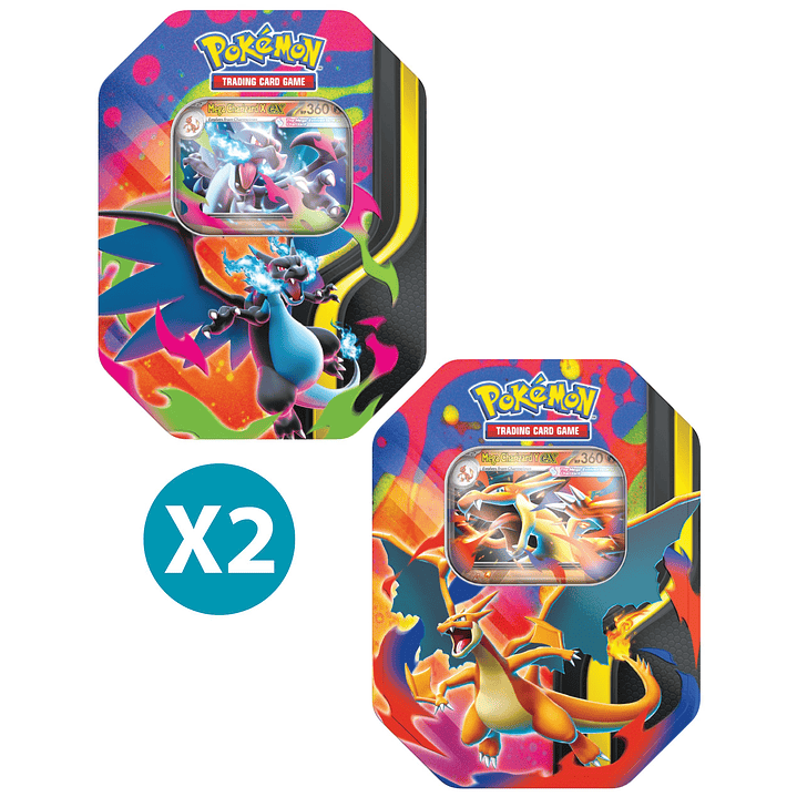 [PREVENTA 20/02/2026] POKEMON TCG PACK X 2 MEGA CHARIZARD X - Y TIN INGLÉS 1