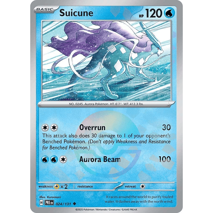 Suicune [Poke Ball] #24/131 Pokémon Prismatic Evolutions 1