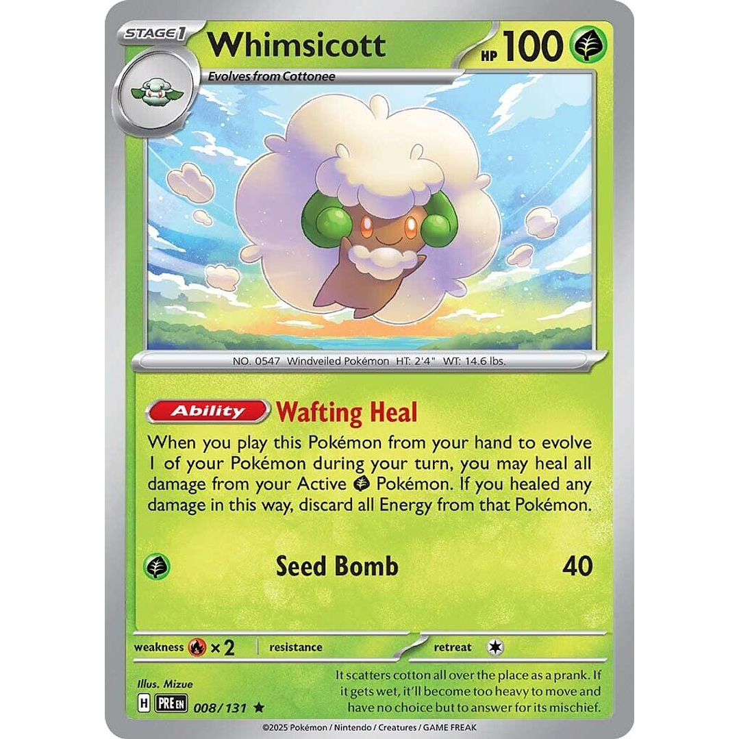 Whimsicott #8/131 Pokémon Prismatic Evolutions 1