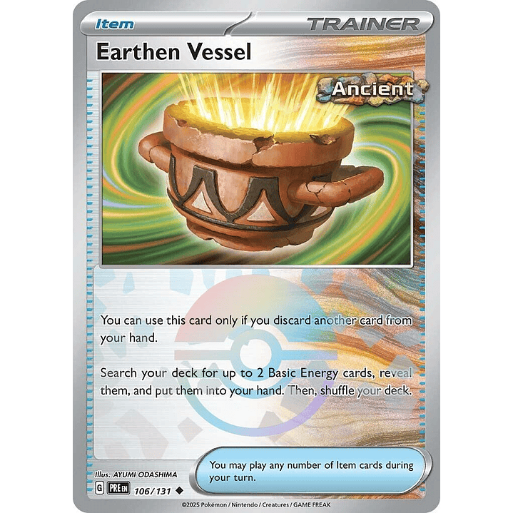 Earthen Vessel [Poke Ball] #106/131 Pokémon Prismatic Evolutions 1