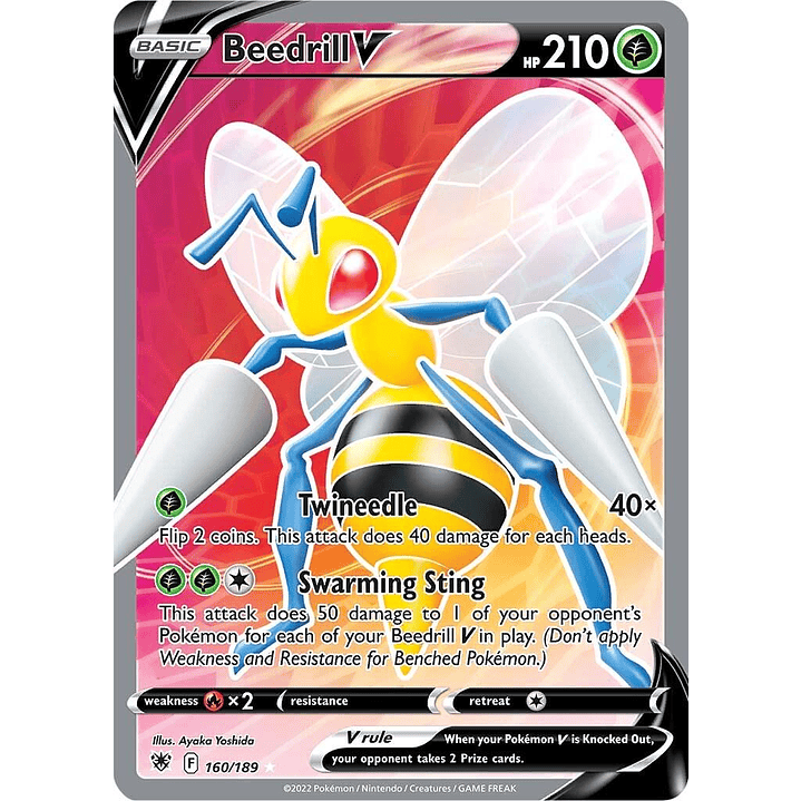 Beedrill V #160/189 Pokémon Astral Radiance 1