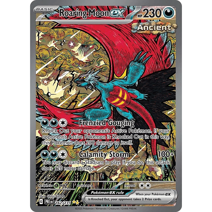 Roaring Moon ex #162/131 Pokémon Prismatic Evolutions 1