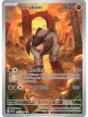 Terrakion #135/86 White Flare