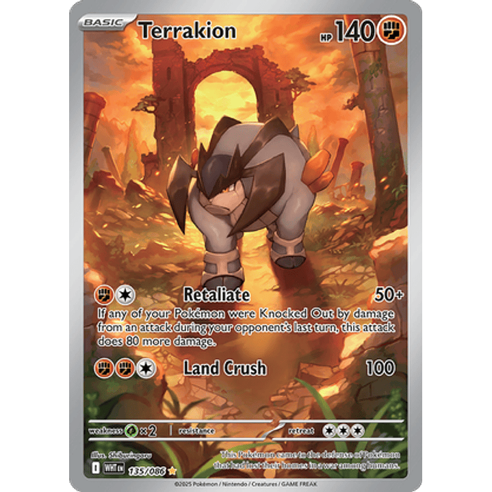 Terrakion #135/86 White Flare 1