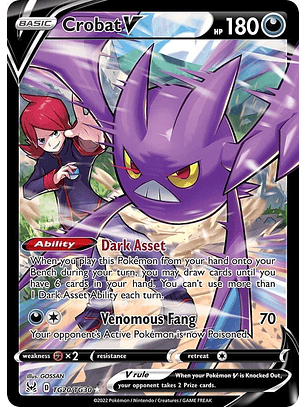 Crobat V #TG20/TG30 Pokémon Lost Origin