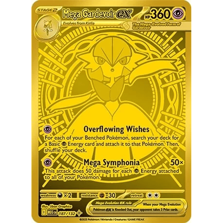 Mega Gardevoir ex #187/132 Mega Evolution 1