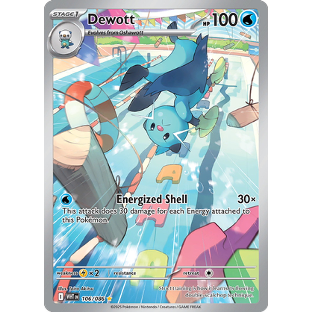 Dewott #106/86 White Flare 1
