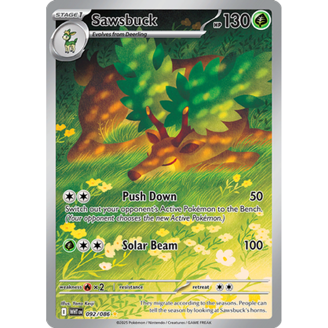 Sawsbuck #92/86 White Flare 1