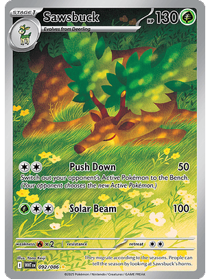 Sawsbuck #92/86 White Flare