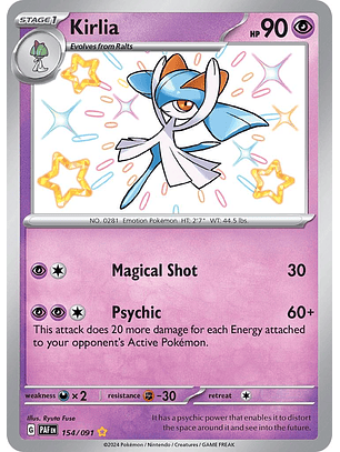 Kirlia #154/91 Pokémon Paldean Fates