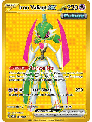 Iron Valiant ex #261/182 Pokémon Paradox Rift