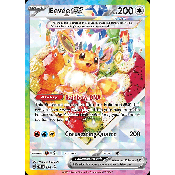 Eevee Ex #174 Pokémon Promo 1