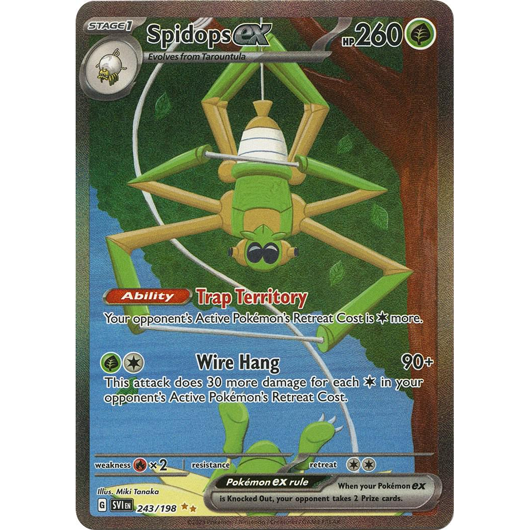 Spidops ex #243/198 Pokémon Scarlet & Violet 1