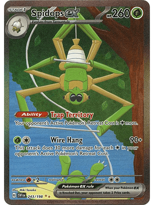 Spidops ex #243/198 Pokémon Scarlet & Violet