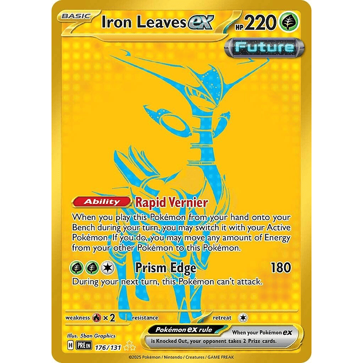 Iron Leaves ex #176/131 Pokémon Prismatic Evolutions 1