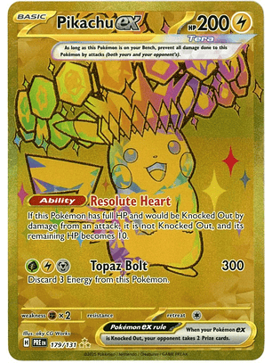 Pikachu ex #179/131 Pokémon Prismatic Evolutions