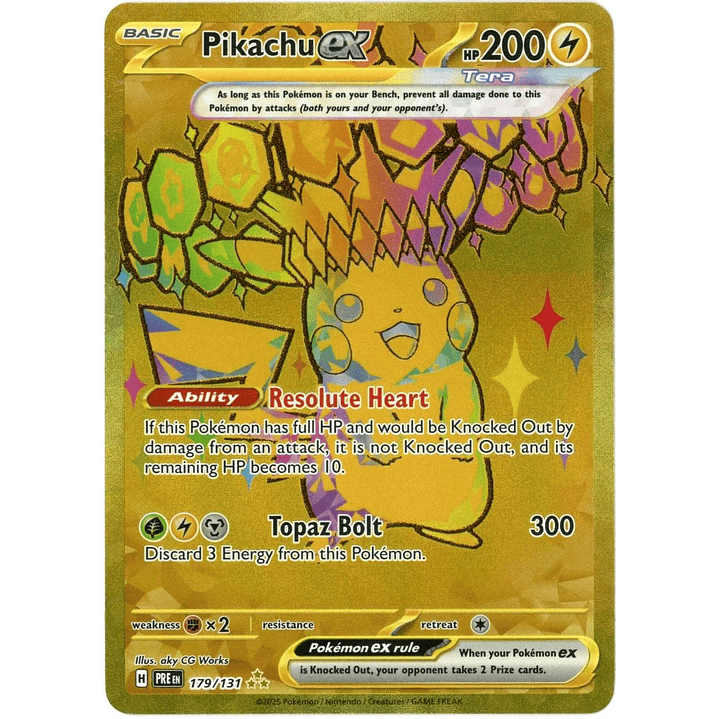 Pikachu ex #179/131 Pokémon Prismatic Evolutions 1