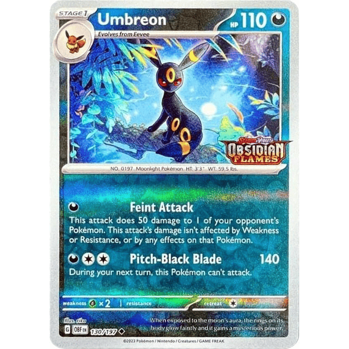 Umbreon [Stamped] #130 Pokémon Obsidian Flames 1