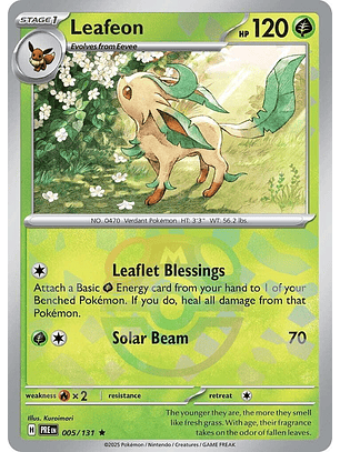 Leafeon [Master Ball] #5/131 Pokémon Prismatic Evolutions
