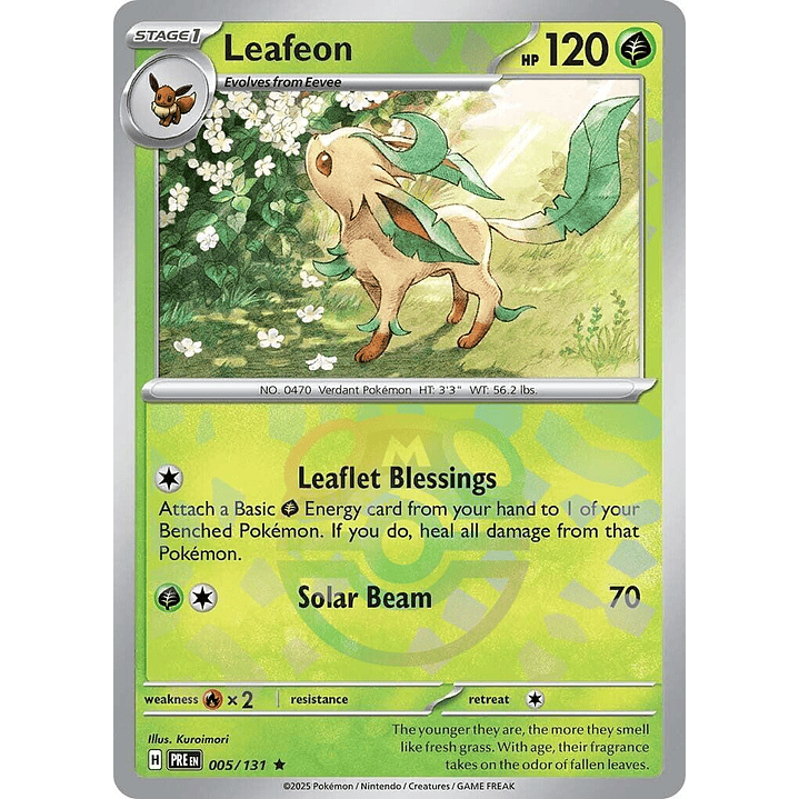 Leafeon [Master Ball] #5/131 Pokémon Prismatic Evolutions 1