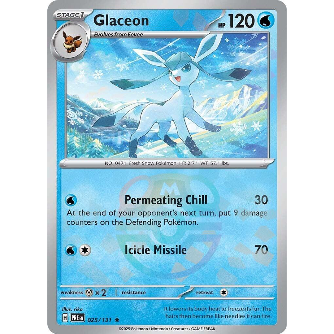 Glaceon [Master Ball] #25/131 Pokémon Prismatic Evolutions 1