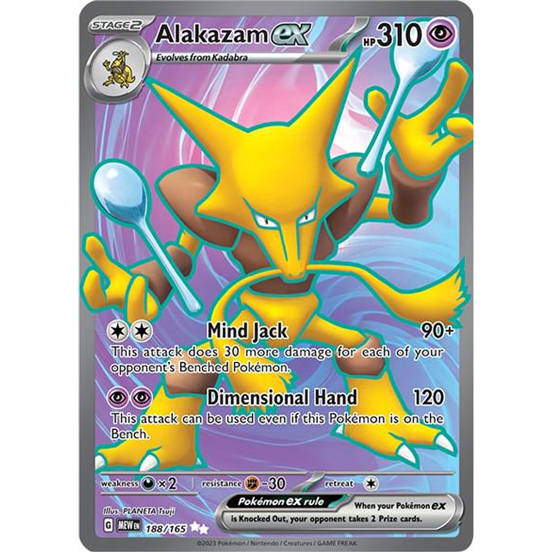 Alakazam ex #188/165 Pokémon Scarlet & Violet 151 1