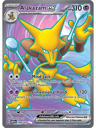 Alakazam ex #188/165 Pokémon Scarlet & Violet 151
