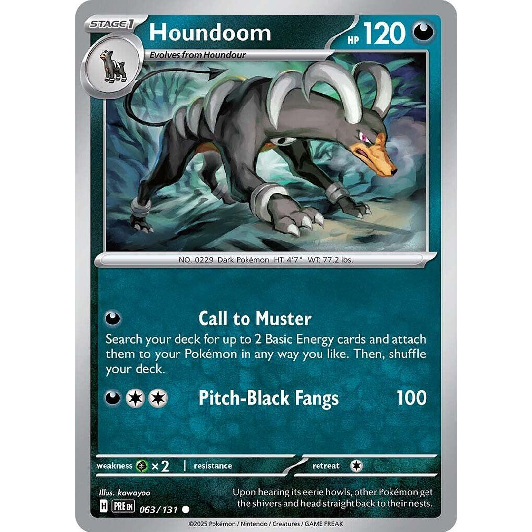 Houndoom #63/131 Pokémon Prismatic Evolutions 1