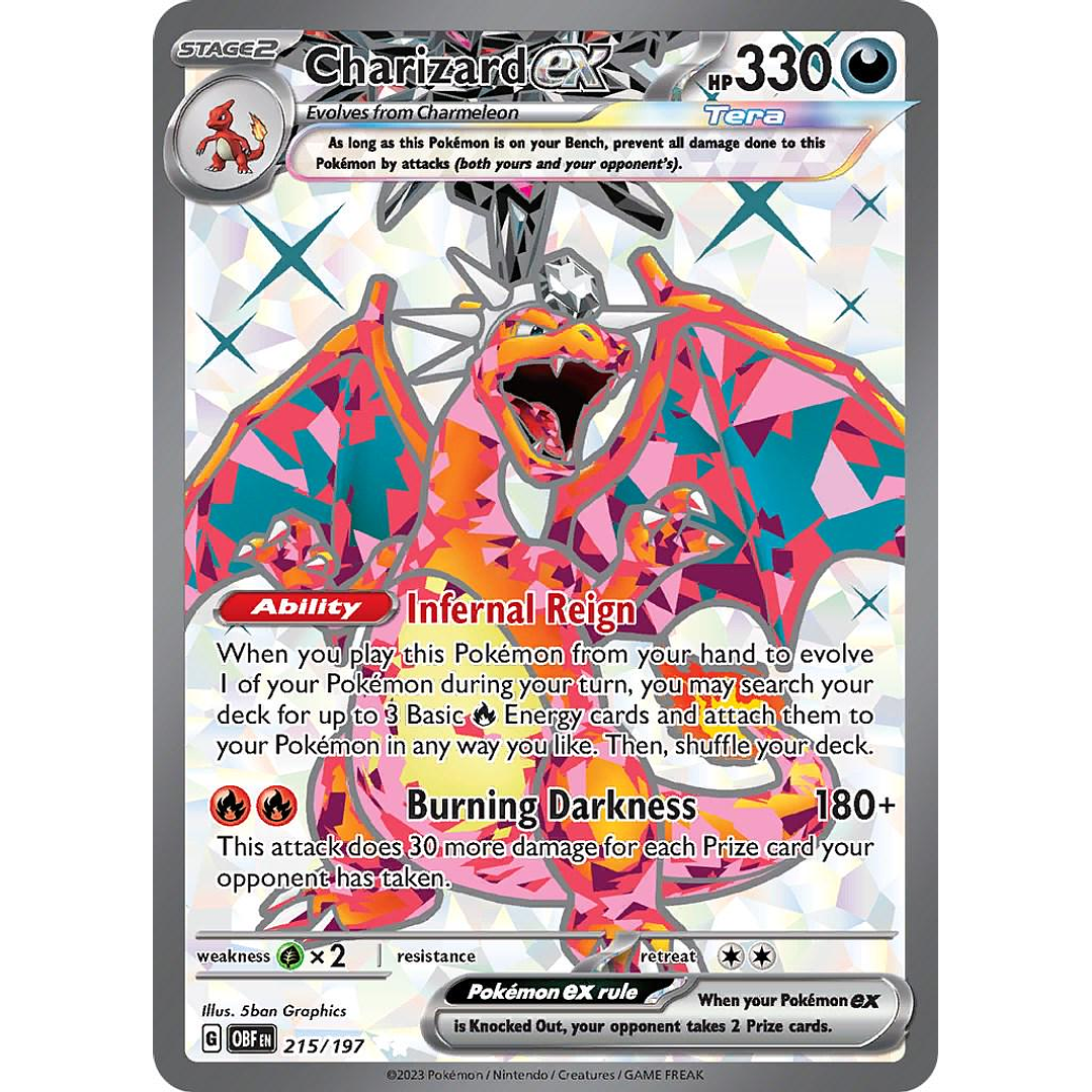 Charizard ex #215/197 Pokémon Obsidian Flames 1