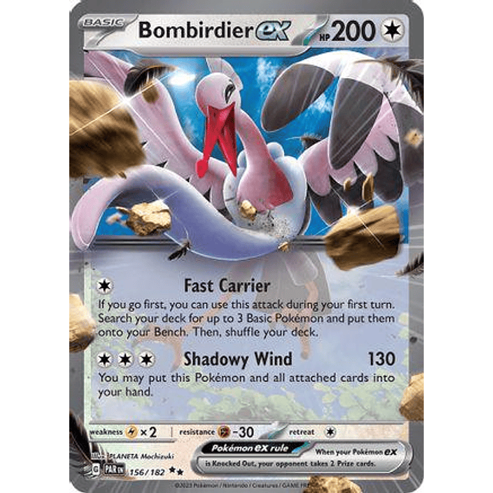 Bombirdier ex #156/182 Pokémon Paradox Rift 1