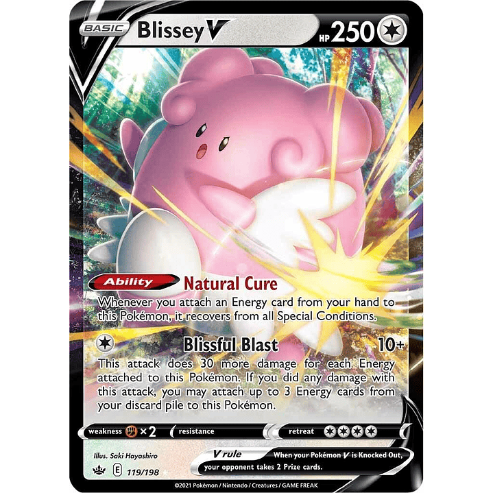 Blissey V #119/198 Pokémon Chilling Reign 1