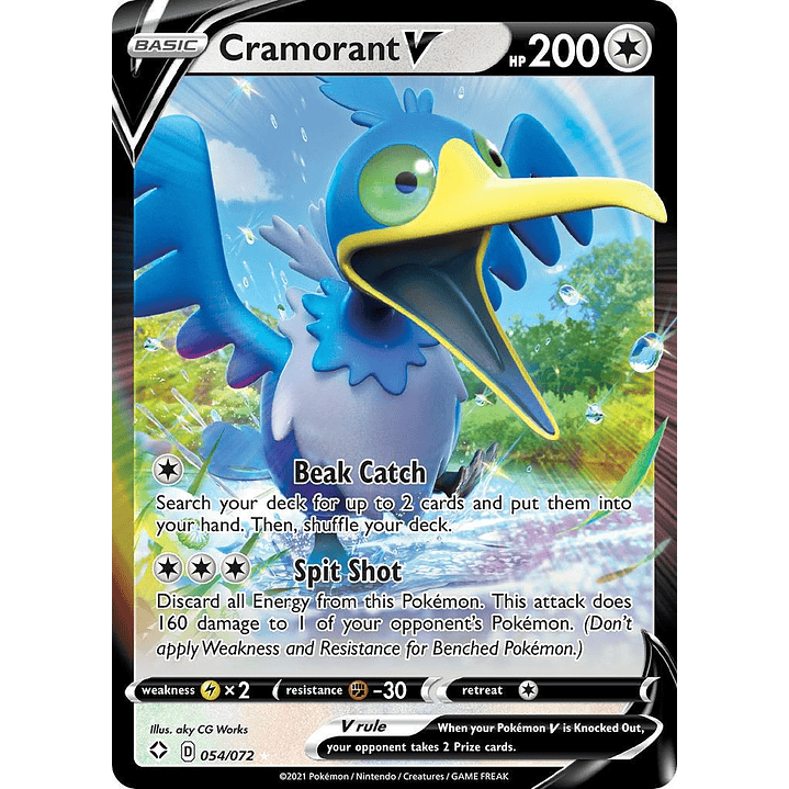 Cramorant V #54//72 Pokémon Shining Fates 1