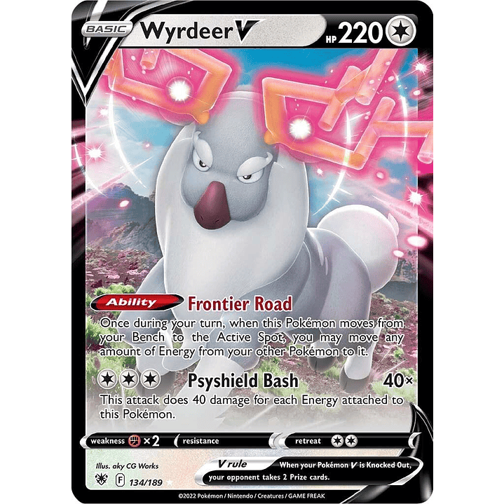 Wyrdeer V #134/189 Pokémon Astral Radiance 1