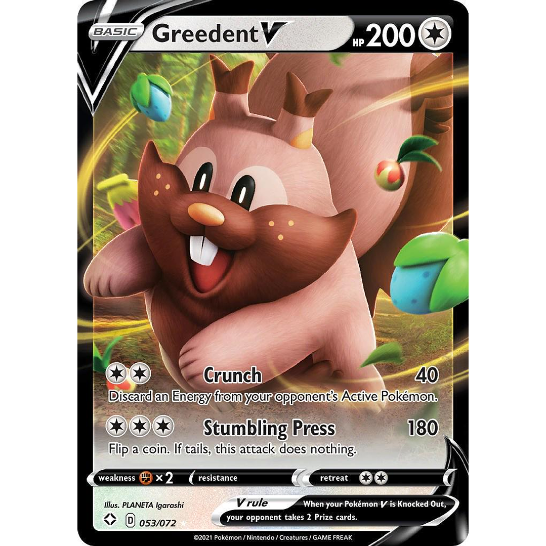 Greedent V #53/72 Pokémon Shining Fates 1