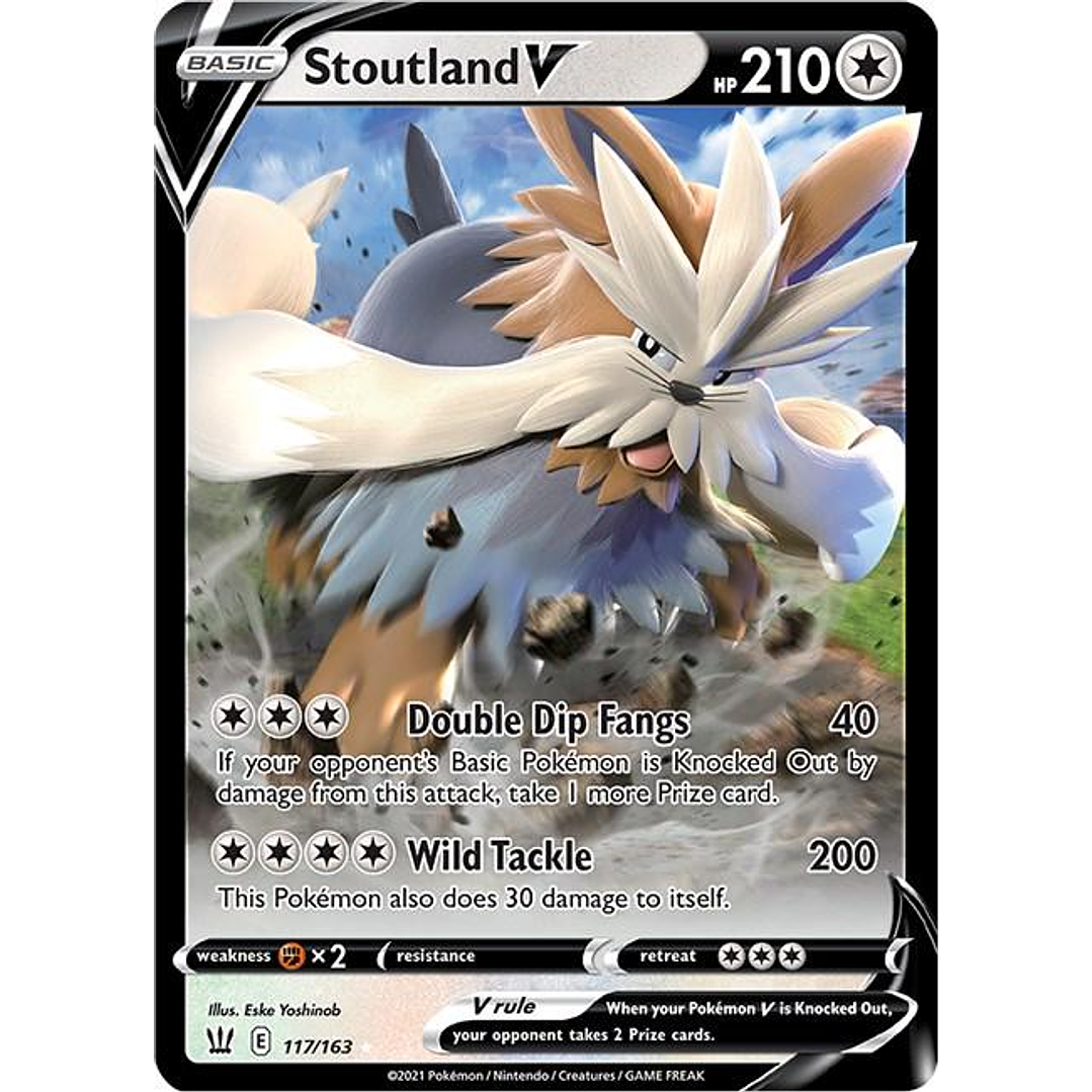 Stoutland V #117/163 Pokémon Battle Styles 1