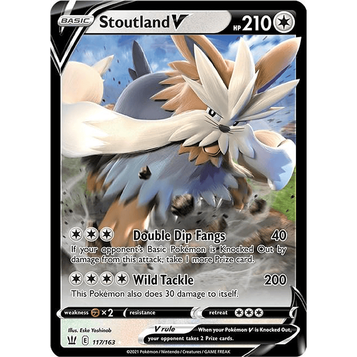 Stoutland V #117/163 Pokémon Battle Styles 1