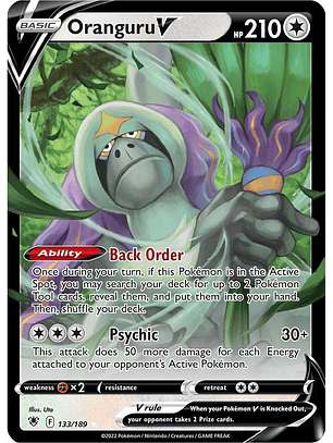 Oranguru V #133/189 Pokémon Astral Radiance