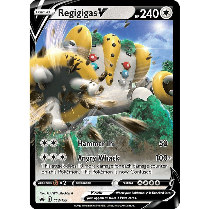 Regigigas V #113/159 Pokémon Crown Zenith 1