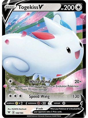 Togekiss V #140/185 Pokémon Vivid Voltage