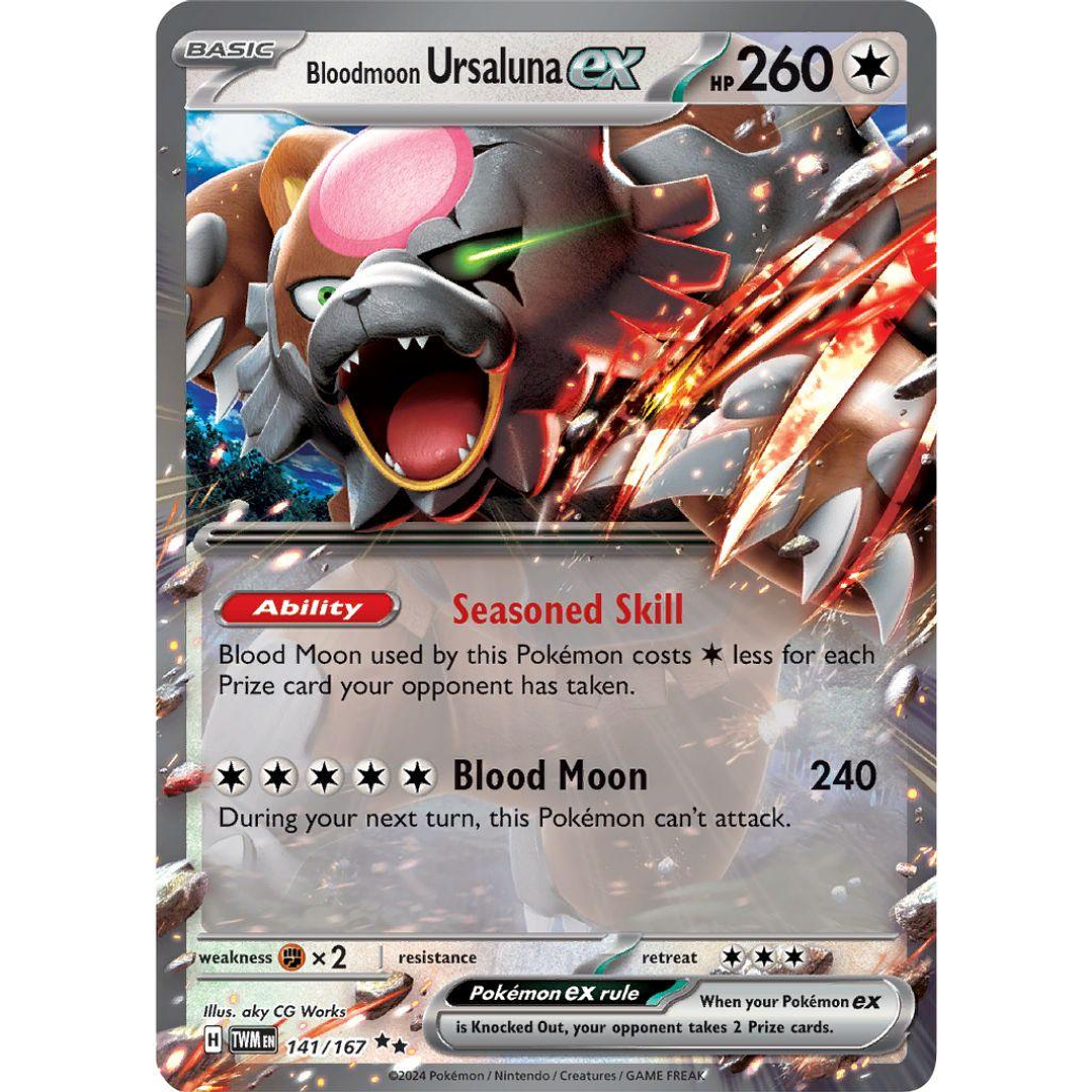Bloodmoon Ursaluna ex #141/167 Pokémon Twilight Masquerade 1
