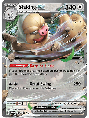 Slaking ex #147/191 Pokémon Surging Sparks