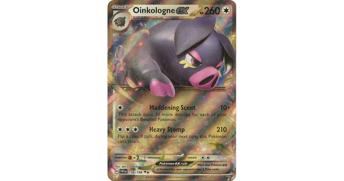 Oinkologne ex #158/198 Pokémon Scarlet & Violet