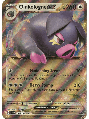 Oinkologne ex #158/198 Pokémon Scarlet & Violet